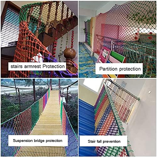 AWSAD Naylon Halat Merdiven Net 6MM Halat Kalın Ev Açık Balkon Korkuluk Çocuk Güvenlik Mesh Anaokulu Anti Düşen Netleştirme