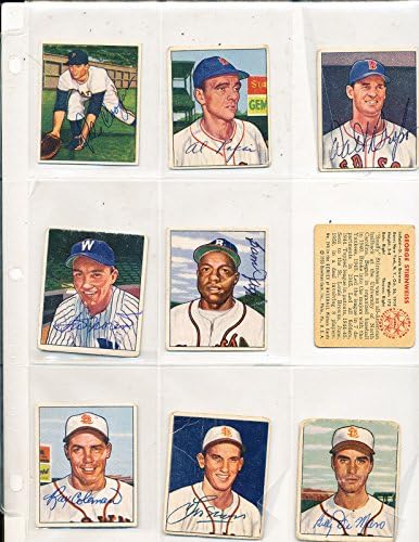 1950 Bowman imzalı 248 san Jethroe Boston Braves vg d01 kartı
