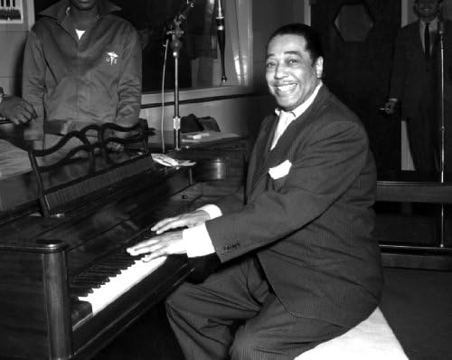 Duke Ellington Piyano Çalıyor Fotoğraf Caz Müzisyeni Müzik Fotoğrafları 8x10