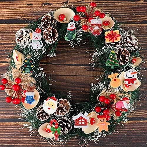 70 Parça Mini Reçine Noel Süsler Noel Ağacı Süslemeleri Küçük Noel Baba Kardan Adam Ren Geyiği Kolye Ağacı Süsler Noel Figürler