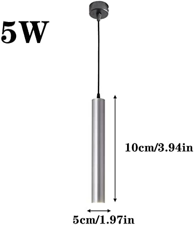 Hines alüminyum silindir fener silindirik asılı lamba uzun tüp kolye ışık Anti-pas tavan süspansiyon armatür tek kafa Downlight