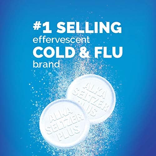 Alka-Seltzer Plus Şiddetli Uykusuz Soğuk Powerfast Fizz Citrus Efervesan Tabletler Twinpack, 2x20ct, Beyaz, Narenciye, 40,0