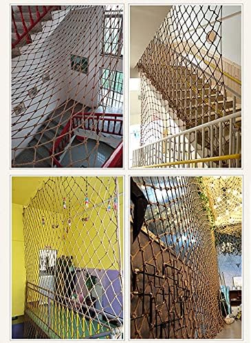 AIAI: Kenevir Halat Net-Balkon Merdiven Koruma Anti-Sonbahar Net Bahçe Dekorasyon Net Bitki Koruma Net Pet Çocuk Koruma Net