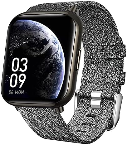 AGPTEK Smartwatch Band için uyumlu, Naylon Yedek Kayış AGPTEK için 1.69 (43mm) Smartwatch / MuGo 1.69 Smartwatch / Rinsmola