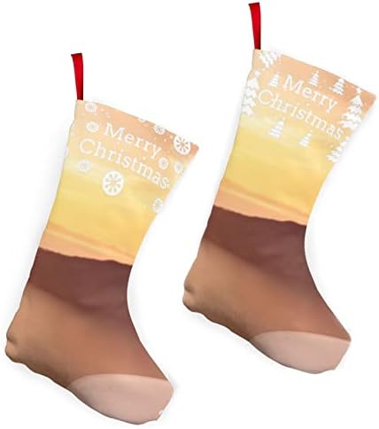 Dcehgew Yunan Şarap Baskılı Klasik Noel Çorap 2 Set,Aile Tatil Noel Partisi Süslemeleri için 10 İnç