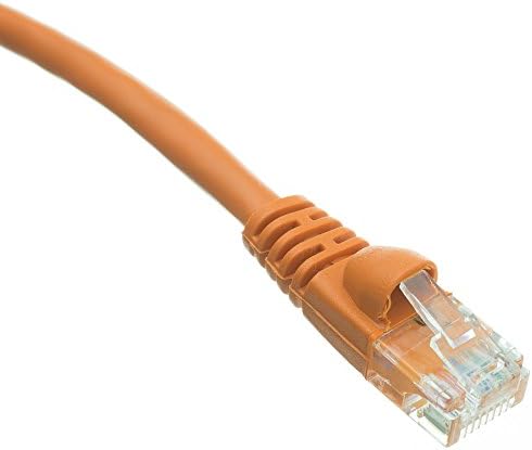 POWERFLUX Cat6 Ethernet Kablosu 50 Ft (100 Paket) - Cat6 Yama Kablosu, Cat6 Kablosu, Cat6 Ağ Kablosu, İnternet Kablosu - (Turuncu)