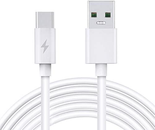 WeGuard 3.3 ft Beyaz Şarj 5A Süper Hızlı Şarj için USB Tip-C Kablo Cep Telefonu Veri Kablosu
