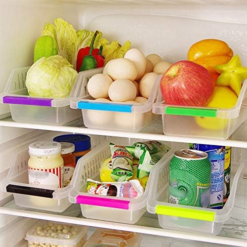 Plastik Mutfak Kiler Dolabı, Buzdolabı veya Dondurucu Kulplu Gıda Saklama Kutuları-Meyve, Yoğurt, Atıştırmalıklar, Makarna