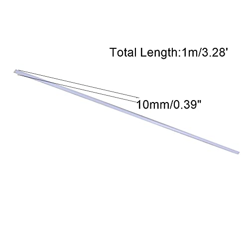 Bettomshin 3 Adet POM Polioksimetilen Çubuklar 10mm/ 0.39 Dış Çap 1 m / 3.28 Ft Uzunluk Yuvarlak Sert Sopa Mühendislik Plastik