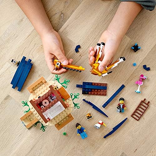 LEGO Creator 3in1 Safari Yaban Hayatı Ağaç Evi 31116 Ev Oyuncağı, Çift Kanatlı Oyuncak ve Katamaran Oyuncağı İçeren Yapı Seti;