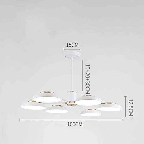 Kactera LED çip uzaktan kontrol edilebilir 3/5/6 ışıkları Modern basit kademesiz ayarlanabilir avize, restoran kolye lamba,