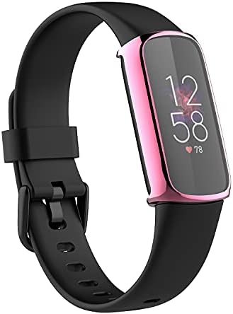 Ekran Koruyucu Kılıf ile Uyumlu Fitbit Luxe Smartwatch Aksesuarları TenCloud Kapakları Çizilmeye Dayanıklı Tam koruyucu Kapak