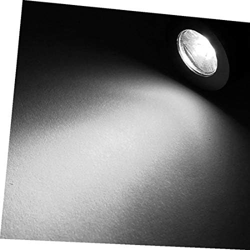 X-DREE AB Tak 1 W 30 Derece Işın Açısı 60 cm Kol Soğuk Beyaz LED klips Masa Lambası Siyah(Enchufe de la UE 1 W 30 derece Ángulo