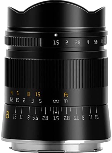 Leica L için TTArtisan 21mm f / 1.5 Tam Çerçeve Lens, Siyah