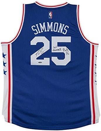 Ben Simmons İmzalı ve Yazılı 76ers Deplasman Forması-Üst Güverte-İmzalı NBA Formaları