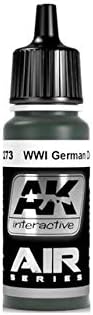 AK-Interactive Birinci Dünya Savaşı Alman Koyu Yeşil 2273-Model Oluşturma Boyaları ve Araçları AK273