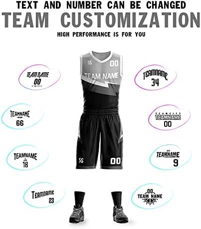 Özel Basketbol Kıyafetler Kişiselleştirilmiş Baskılı Adı ve Numaraları Nefes Çabuk Kuru Spor Forması için Erkek / Çocuk