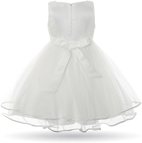 CİELARKO Bebek Kız Elbise Bebek Çiçek Dantel Düğün Parti Elbiseler için 0-24 Ay