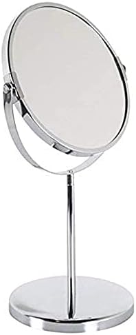 HİGHKAS Küçük Ayna makyaj aynası, masaüstü masa aynası Avrupa Dairesel Ayna Çift Taraflı Taşınabilir banyo makyaj aynası makyaj