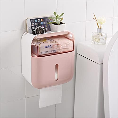RENSLAT Su Geçirmez rulo kağıt havlu tutucu Plastik kağıt havlu tutucu Duvara Monte Banyo Raf saklama kutusu Taşınabilir tuvalet