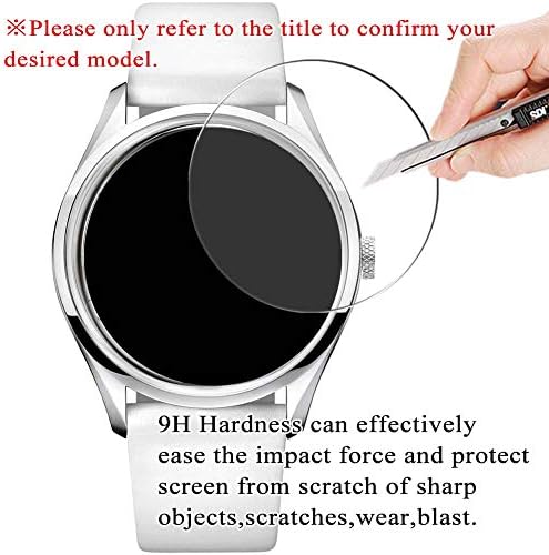 [3 Paket] GaGa MİLANO 5220 ile Uyumlu Synvy Temperli Cam Ekran Koruyucu.MIR.01-Kırmızı 9H Film Smartwatch Akıllı Saat Koruyucuları