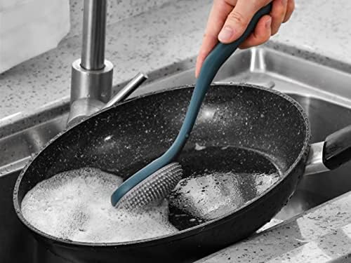 Saplı Dayanıklı Bulaşık Yıkama Fırçası, Lavabo Temizliği için Mutfak Fırçaları, Tencere ve Tava Yıkayıcı, Sert Pislikler için