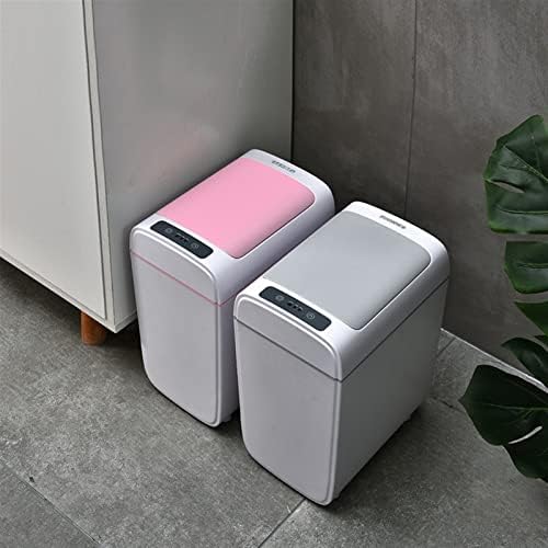 ALUNVA Akıllı Indüksiyon çöp tenekesi Otomatik çöp kovası Çöp Banyo Mutfak Elektrik Tipi Dokunmatik Bin Kağıt Sepeti (Kapasite: