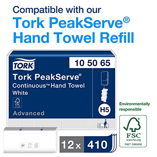 Tork PeakServe Sürekli Kağıt El Havlusu Dispenseri Siyah H5 Yüksek Kapasiteli Yükseklik Aralığı 552528