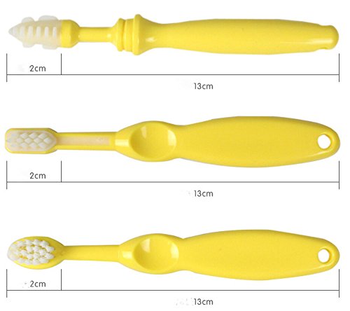 3 ADET Bebek Diş Fırçası Bebek Eğitim Diş Fırçası Temizleme Oral 0.5-2 Yaşında
