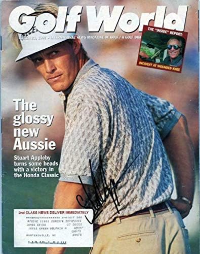 Stuart Appleby İmzalı Golf Dünyası Dergisi 3/21/97-İmzalı Golf Dergileri