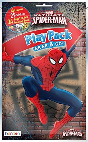 12 Marvel'in Spider-Man Grab & Go Oyun Paketinden Oluşan Paket