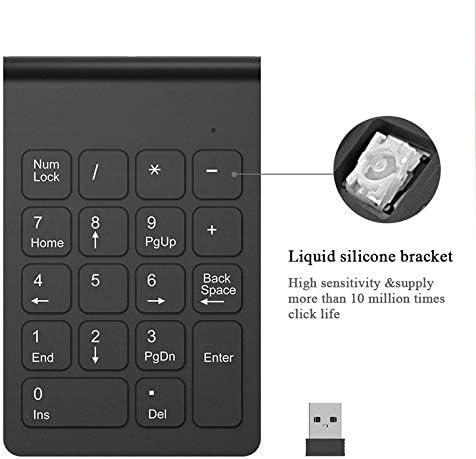 tuoloush 18 Keystone 2.4 GHz Mini Etek USB Numara Tuş Takımı