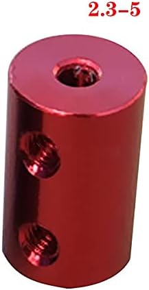 Mil kaplin Alüminyum Alaşım Kaplin 2.3 mm için 5mm Motor Bağlayıcı Ortak Çapı 12mm Uzunluk 20mm Koyu Kırmızı 1 ADET
