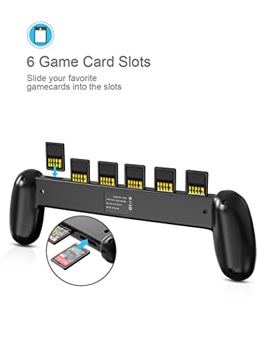 AKNES Eller Kavrama için OLED Anahtarı, Anahtarı OLED Konsol Kolu Sapları Kılıf ile 6 Oyun Kartları Mağaza Yuvası, Konfor Ergonomik