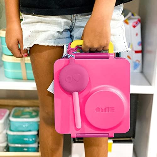 OmieBox Çocuk Eşyaları Seti-Çocuklar, Seyahat, Öğle Yemeği Kutuları için Plastik, Yeniden Kullanılabilir Çatal ve Kaşık Gümüş