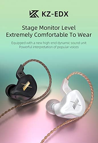 KZ EDX Kulak Monitörler, HiFi Stereo Sahne/Stüdyo IEM Kablolu Gürültü Izole Spor Kulaklık/Kulaklık/Kulaklık ile Ayrılabilir
