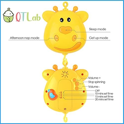 QT Lab Hayvan Beşik Mobil Müzik Kutusu için Bebek Kız ve Erkek bebek yatağı Dekorasyon Oyuncaklar Hediyeler için Yeni Doğan