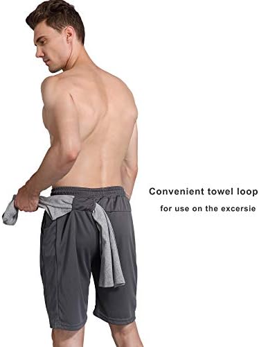Hidds erkek 2 Paket 7 ınç Egzersiz Atletik Koşu Şort Hızlı Kuru Nefes Spor Kısa Pantolon ıle Cepler