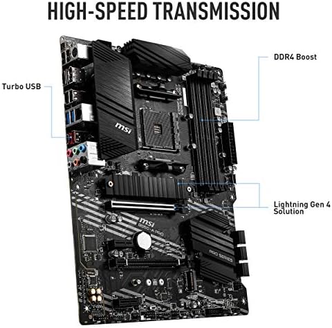 MSI B550-A PRO ProSeries Anakart (AMD AM4, DDR4, PCIe 4.0, SATA 6 Gb / sn, M. 2, USB 3.2 Gen 2, HDMI / DP, ATX)