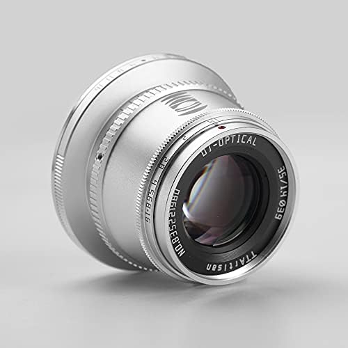 TTArtisan 35mm F1. 4 APS-C Manuel odak lensi L Dağı Kamera ile Uyumlu Leica T, TL, TL2, CL, Sigma FP (Gümüş)