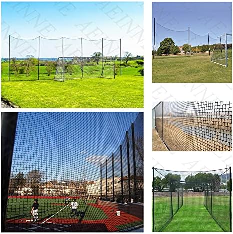 AEİNNE Kapalı Golf Net, Arka Bahçesinde Backstop Netleştirme için Net Malzeme Golf Bariyer Net Yedek Futbol Gol Ribaund Net