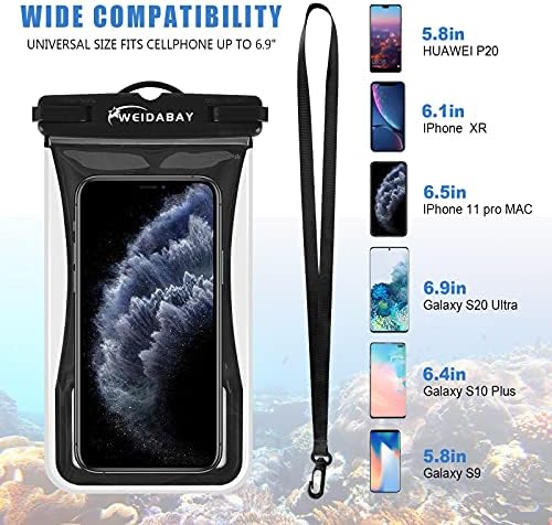 Evrensel Yüzer Su Geçirmez Kılıf, su Geçirmez Telefon Kılıfı için Uyumlu iPhone13 12 11 Pro Max XS XR X 8 7 Samsung Galaxy