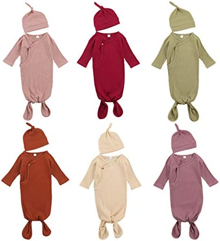 Yenidoğan Bebek Gecelik Coming Home Kıyafetler Uzun Kollu Uyku Tulumları Pijama Set Kundak Battaniye Pijama