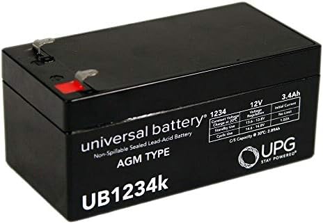 3 adet UPG UB1234 Pil, WP3-12 Yedekleme 12 Volt 3.4 AH ile Uyumlu