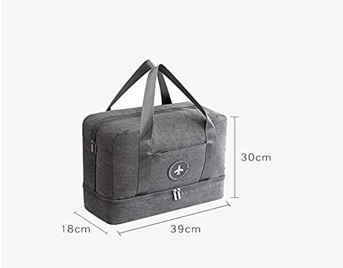 Cıcılın seyahat spor çantası Erkekler ve Kadınlar için, hafif Tuval Holdall Çanta Spor Moda spor çanta ile ayakkabı Bölmesi
