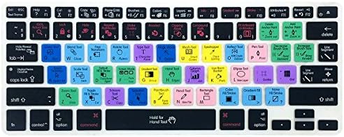 WYGCH ABD Düzeni Adobe Illustrator AI Kısayolları Kısayol Tuşları Silikon Klavye Kapak Klavye Cilt Koruma ıçin MacBook Hava