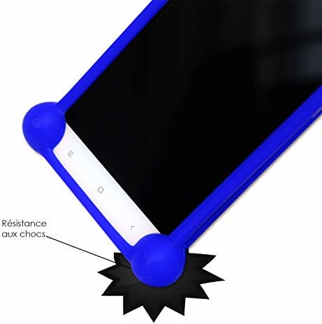 Doogee Valencia 2 Y100 Plus için Mavi Darbeye Dayanıklı Silikon Tampon Kılıfı
