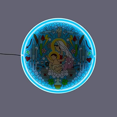 Seletti Gospel LED Neon İşaretler Meryem Duvar lambası