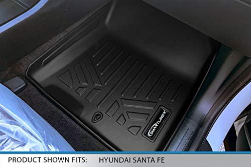 SMARTLİNER Özel Fit Tüm Hava Siyah 2 Satır Kat Mat Astar Seti İle Uyumlu 2021-2022 Hyundai Santa Fe