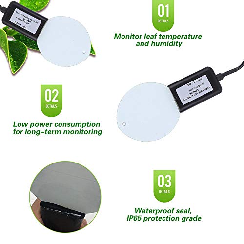Yaprak Yüzey Sıcaklığı Nem Sensörü, RS485 Yaprak Yüzey Sıcaklığı HumSurface Nem sensör verici Test Aracı,Agrometeoroloji için,